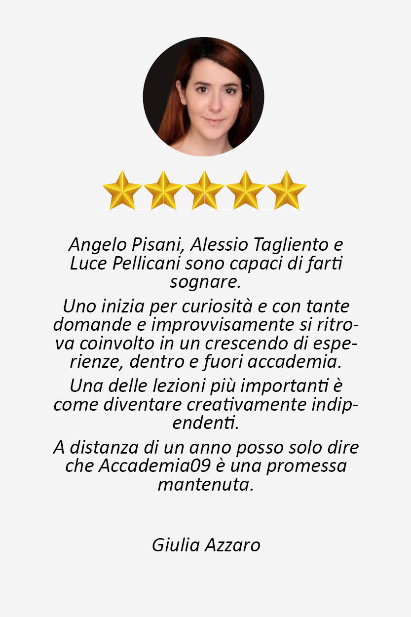 Giulia azzaro Scuola Comicità e Stand Up Comedy corso di recitazione comica
