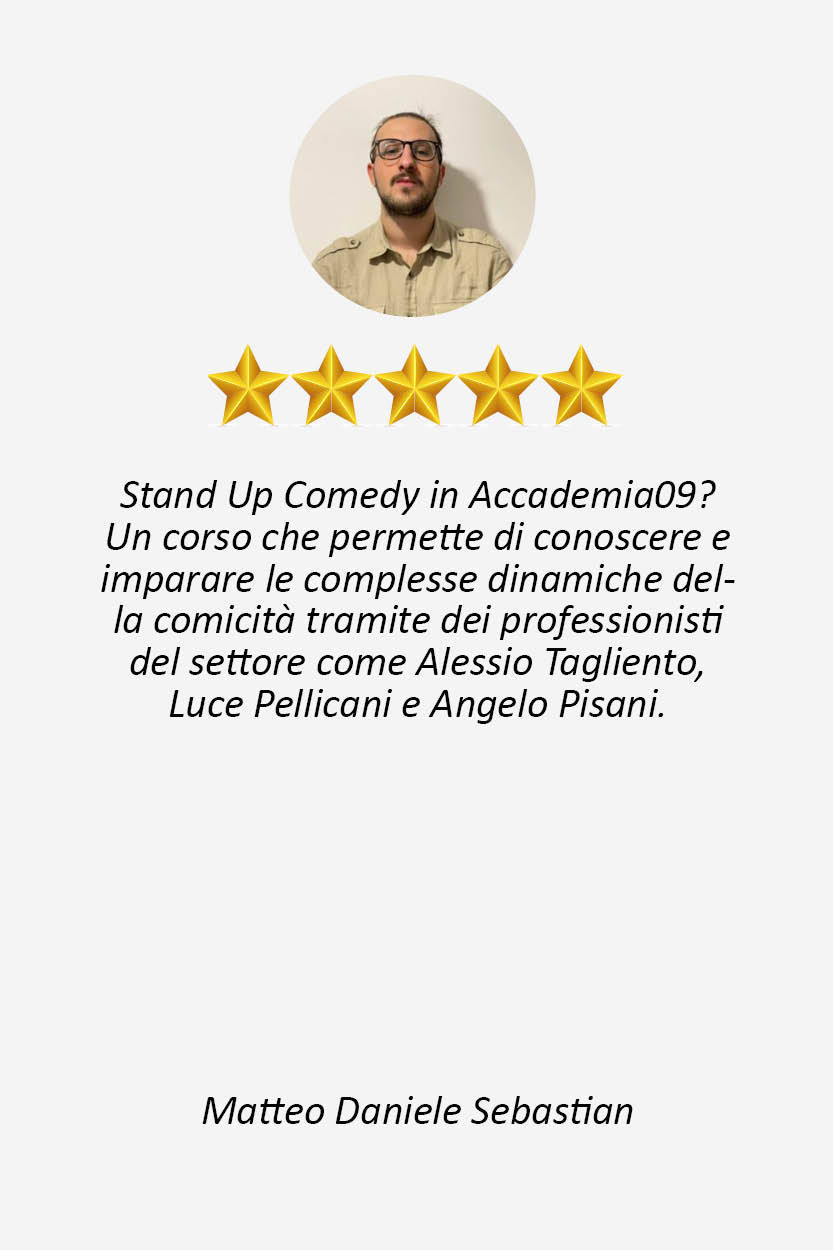 Seba Scuola Comicità e Stand Up Comedy corso di recitazione comica